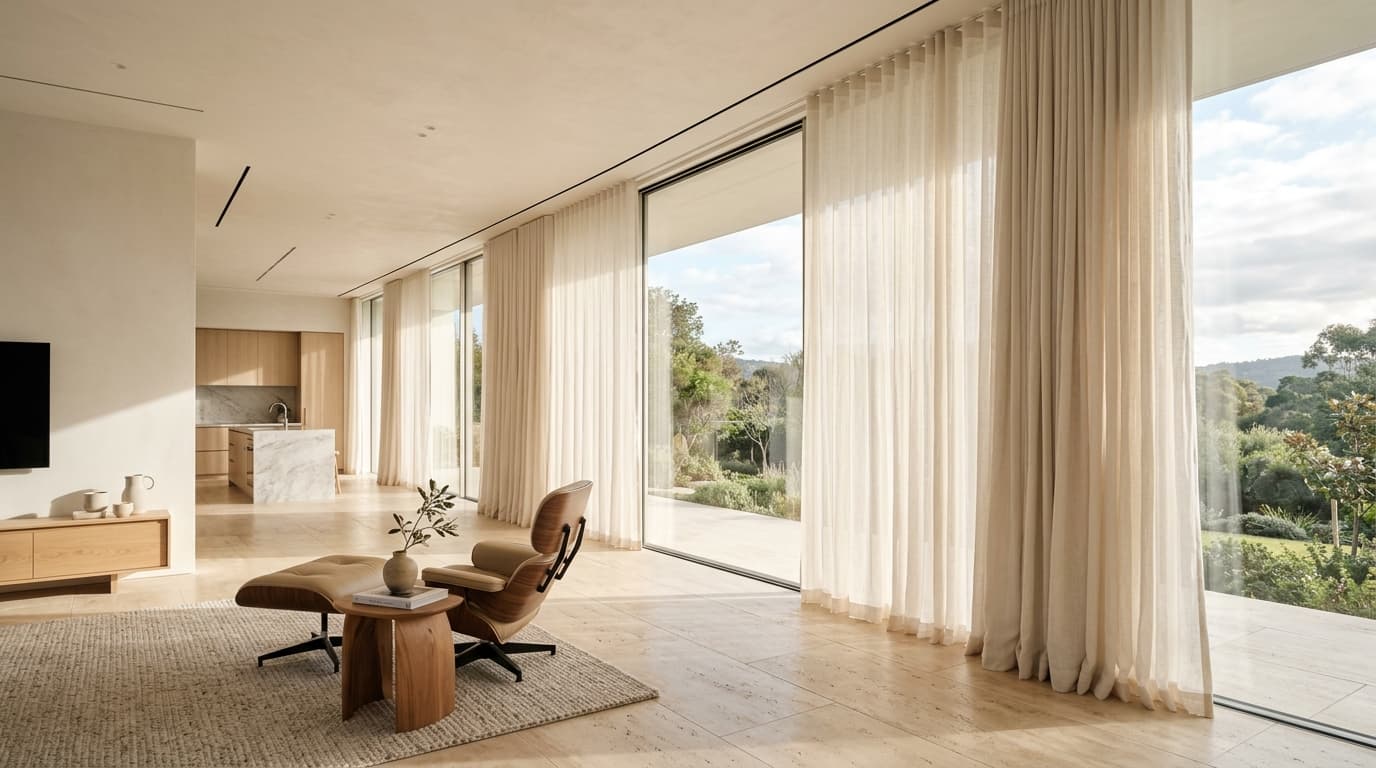Dense sound absorbing curtain weave