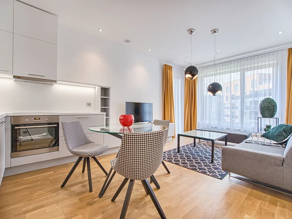 Interior view from a Hello Sun curtain project in Baridhara