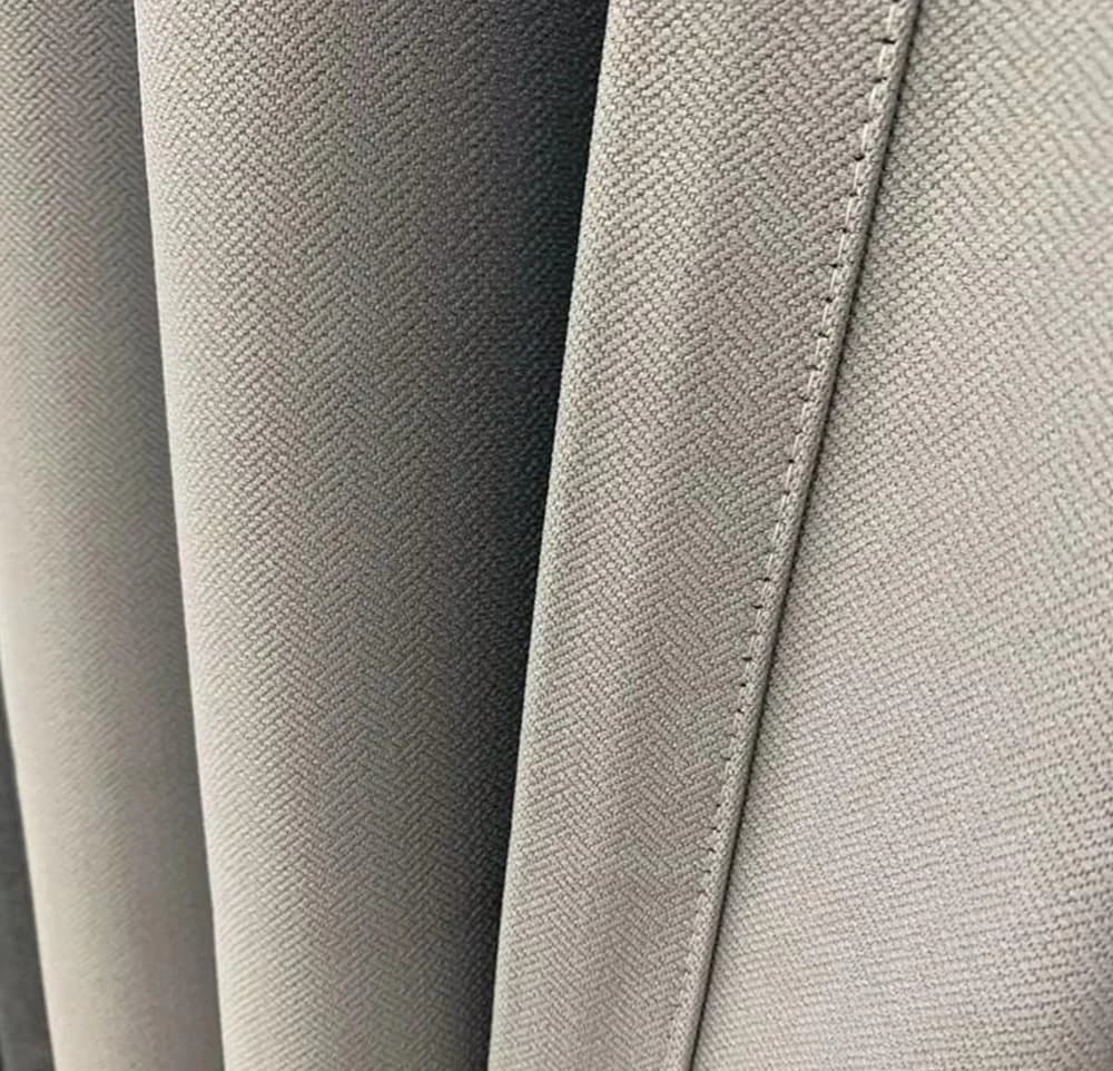 Triple-weave bedroom blackout