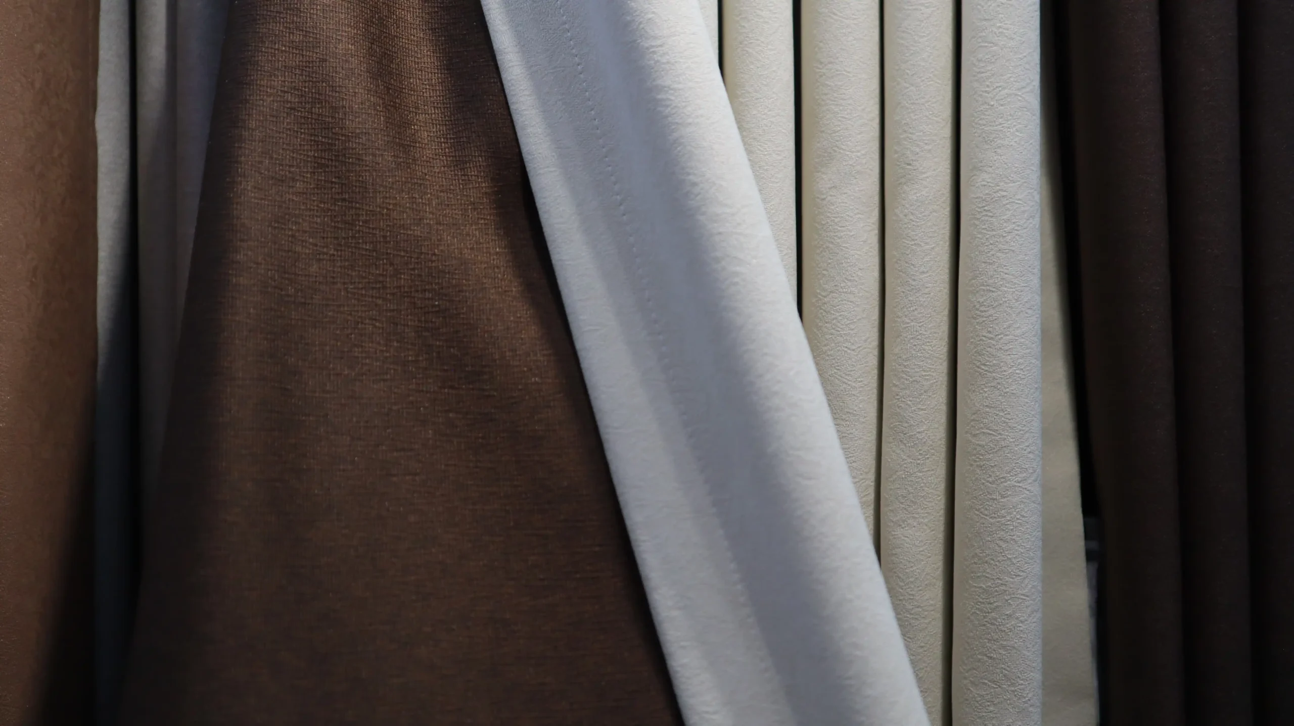 Blackout curtains in a refined interior