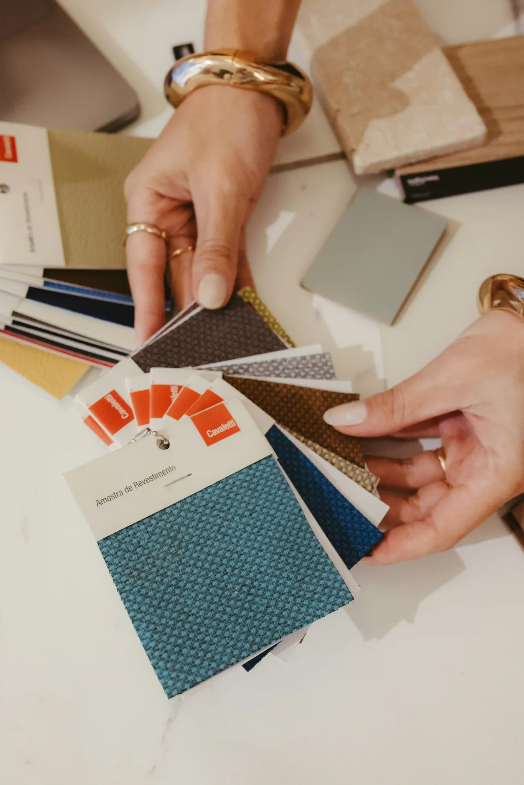 Curtain consultation and fabric discussion